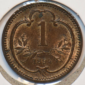 Austria 1894 Heller Eagle animal 193407 combine shipping