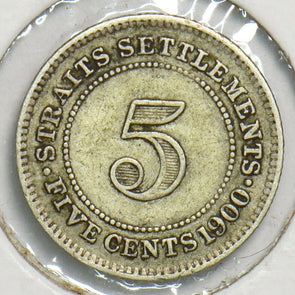 Straits Settlements 1900 5 Cents 197670 combine shipping