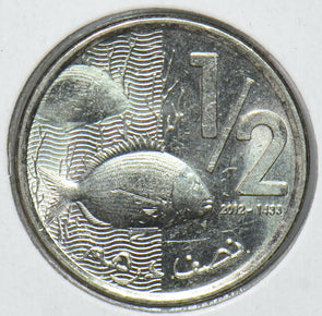 Morocco 2012 AH 1433 1/2 Dirham Fish animal 901590 combine shipping
