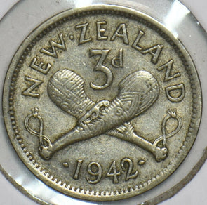 New Zealand 1942 3 Pence 903674 combine shipping