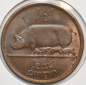 Ireland 1966 1/2 Penny Sow with piglets animal 195026 combine shipping