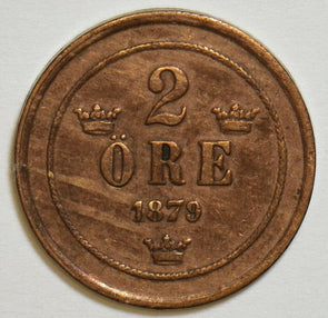 Sweden 1879 2 Ore 904092 combine shipping