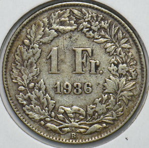 Switzerland 1936 Franc 193848 combine shipping