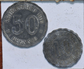 Germany 1917 50/10 Pfenning Hagon 490304 combine shipping