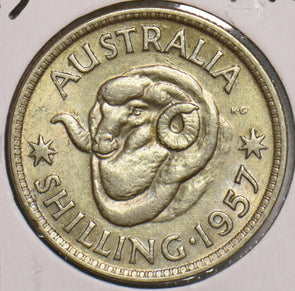 Australia 1957 Shilling Merino ram 198982 combine shipping