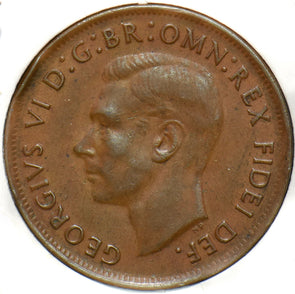 Australia 1949 Penny Kangaroo animal Georgivs VI 902204 combine shipping
