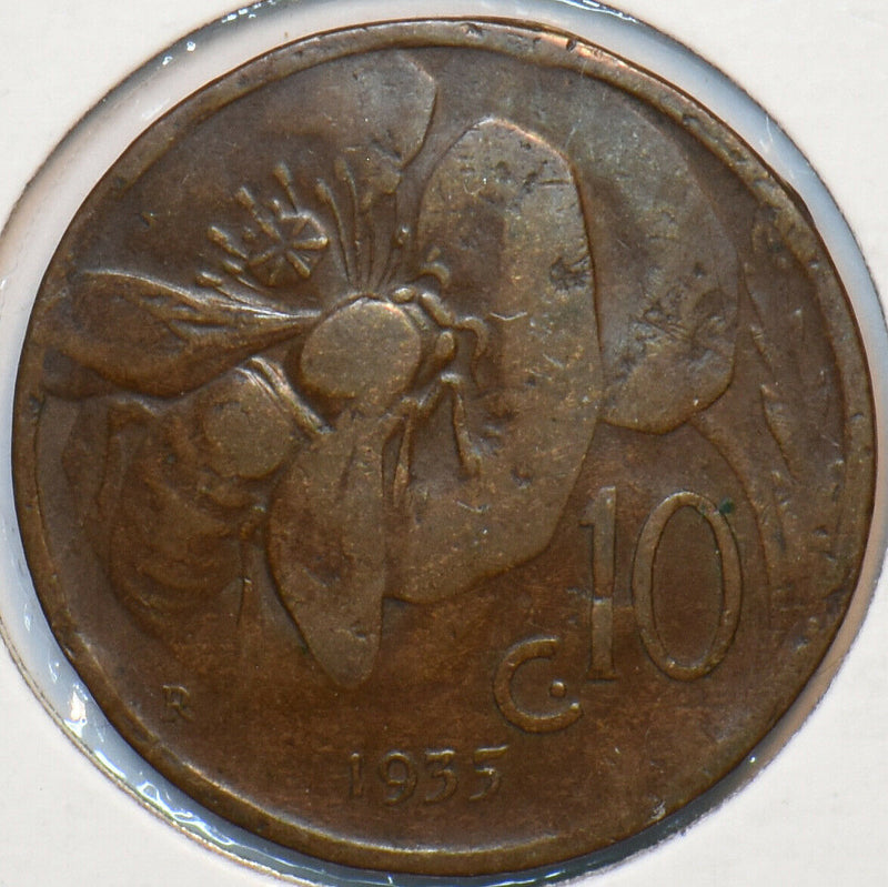 Italy 1935 10 Centesimi Honey bee animal 903217 combine shipping