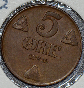Norway 1922 5 Ore  N0085 combine shipping