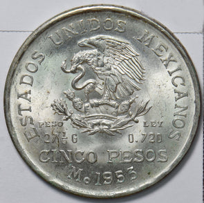 Mexico 1953 5 Pesos Eagle with Snake animal 490489 combine shipping