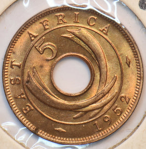 East Africa 1952 Y-33 5 Cents 193511 combine shipping