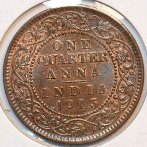 India British 1913 C 1/4 Anna 294105 combine shipping