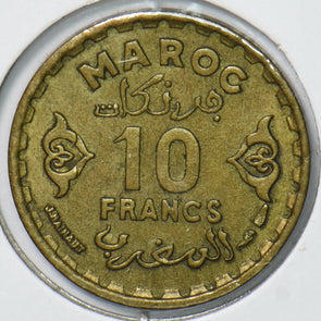 Morocco 1952 AH 1371 10 Francs 901589 combine shipping