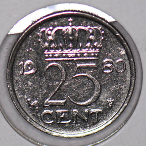 Netherlands 1980 25 Cents  900425 combine shipping