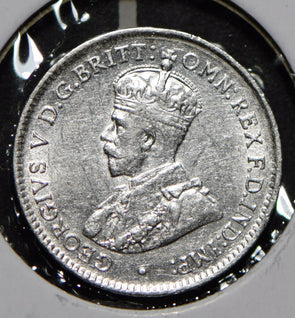 Australia 1917 3 Pence Kangaroo animal Emu  292015 combine shipping