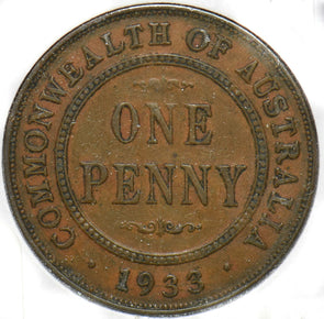 Australia 1933 Penny Georgivs V 902208 combine shipping