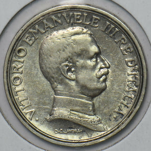 Italy 1914 R 2 Lire Horse animal 490982 combine shipping