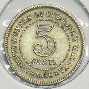 Malaya 1950 5 Cents 153348 combine shipping