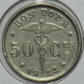 Belgium 1922 50 Centimes 151879 combine shipping