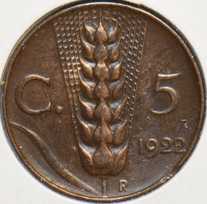 Italy 1922 R 5 Centesimi 151362 combine shipping