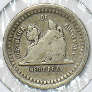 Guatemala 1880 1/2 Real 295570 combine shipping