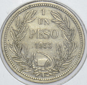 Chile 1933 Peso Condor animal 291182 combine shipping