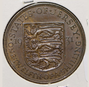 Jersey 1931 1/12 Shilling Lion animal  291733 combine shipping