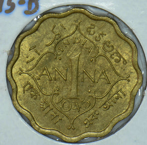 India British 1945 1 Anna  290500 combine shipping