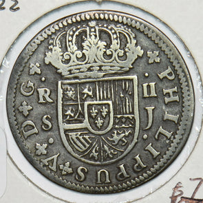 Spain 1722 2 Reales S0317 combine shipping