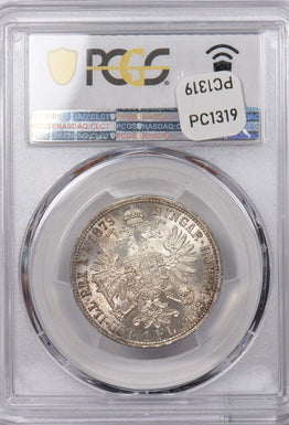 Austria 1879 Florin PCGS MS 64 PC1319 combine shipping