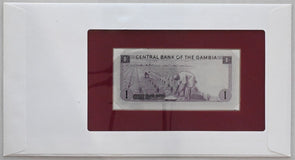 Gambia 1987 Dalasi Bank of all nations. 75 b stamp cancel RC0599 combine shippin