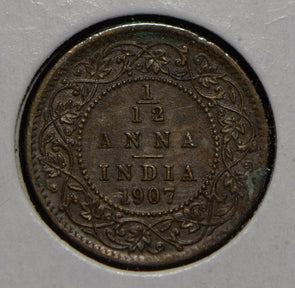 India British 1907 1/12 Anna  901645 combine shipping