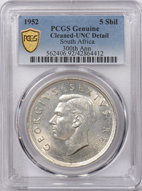 South Africa 1952 5 Shillings PCGS UNC 300th Anni. PI0177 combine shipping