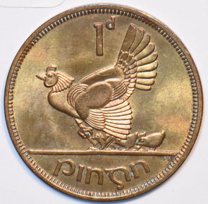 Ireland 1952 Penny Hen with chicks animal 903429 combine shipping