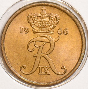 Denmark 1966 2 Ore 240557 combine shipping
