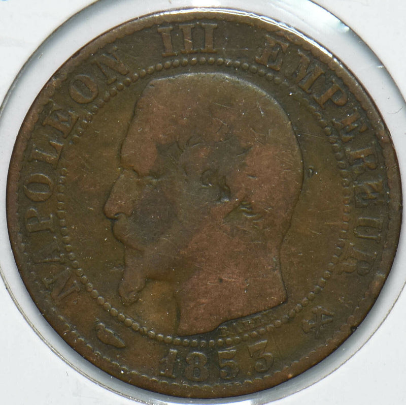 France 1853 5 Centimes Eagle animal Napoleon III 902133 combine shipping