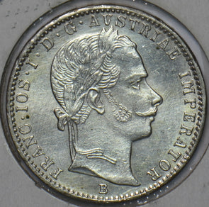 Austria 1860 B 1/4 Florin Eagle animal 295051 combine shipping