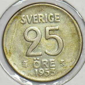 Sweden 1953 25 Ore 903952 combine shipping