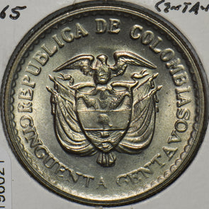 Colombia 1965 50 Centavos Eagle animal 196021 combine shipping