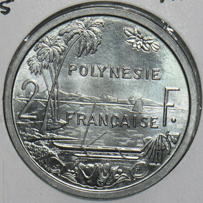 French Polynesia 1965 2 Francs 297886 combine shipping