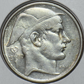 Belgium 1950 50 Francs Lion animal 194589 combine shipping