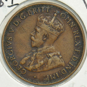 Australia 1916 1/2 Half Penny 0 904409 combine shipping