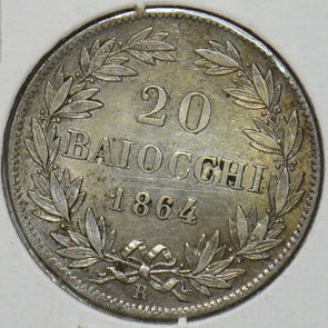 Vatican 1864 City 20 Baiocch 297093 combine shipping