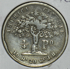 Costa Rica 1850 1/4 Peso C0406 combine shipping