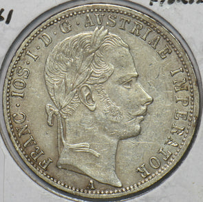 Austria 1861 Florin Eagle animal 296108 combine shipping