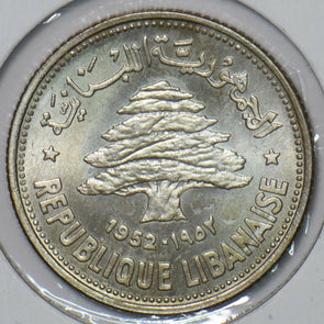 Lebanon 1952 50 Piastres 295527 combine shipping