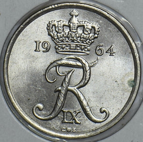 Denmark 1964 25 Ore 290954 combine shipping
