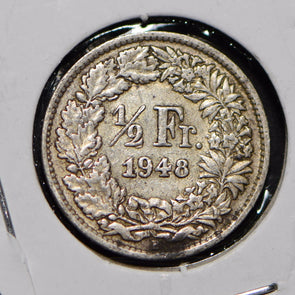 Switzerland 1948 1/2 Franc  900831 combine shipping