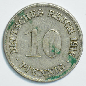 Germany 1916 10 Pfennig naked man 0 Empire 904486 combine shipping