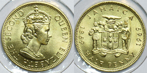 Jamaica 1969 1/2 Penny 153856 combine shipping