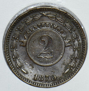 Paraguay 1870 2 Centavo 290859 combine shipping